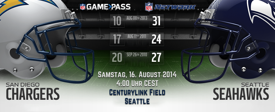 Preview: Preseason 2014 (Week 2) – Chargers @ Seahawks