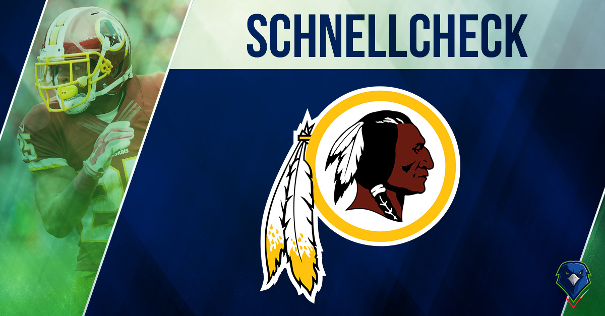 Schnellcheck: Washington Redskins (Week 9, 2017)