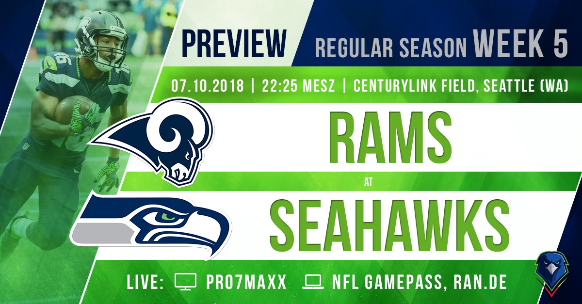 Preview: Regular Season 2018 (Week 5) – Rams @ Seahawks