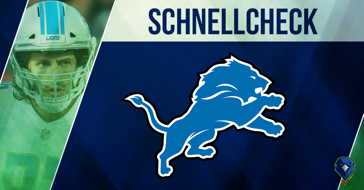 Schnellcheck: Detroit Lions (Week 8, 2018)