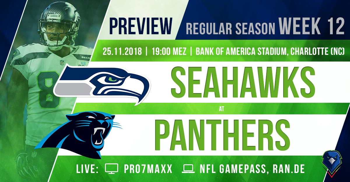 Preview: Regular Season 2018 (Week 12) – Seahawks @ Panthers