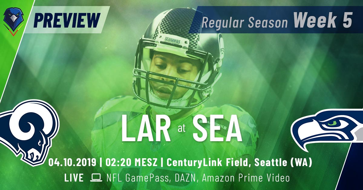 Preview: Regular Season 2019 (Week 5) – Rams @ Seahawks