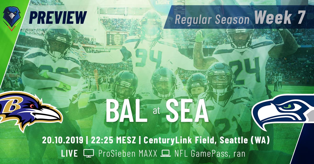 Preview: Regular Season 2019 (Week 7) – Ravens @ Seahawks