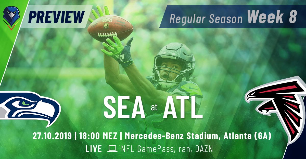 Preview: Regular Season 2019 (Week 8) – Seahawks @ Falcons