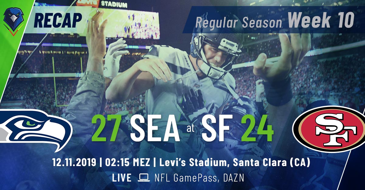 Recap: Regular Season 2019 (Week 10) – Seahawks @ 49ers