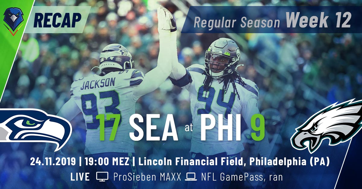 Recap: Regular Season 2019 (Week 12) – Seahawks @ Eagles