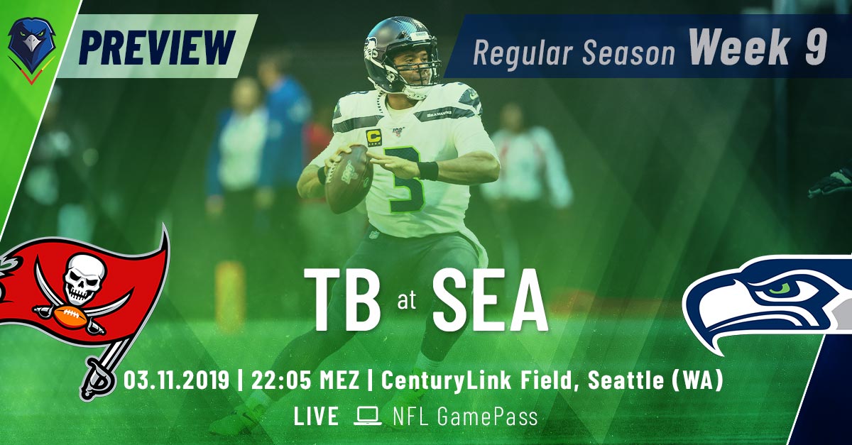 Preview: Regular Season 2019 (Week 9) – Buccaneers @ Seahawks
