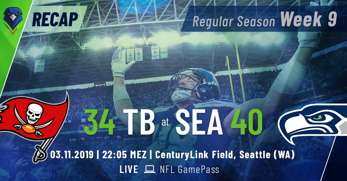 Recap: Regular Season 2019 (Week 9) – Buccaneers @ Seahawks
