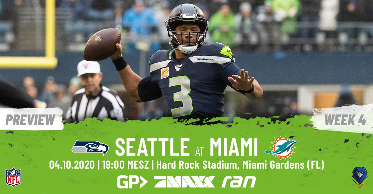 Preview: Regular Season 2020 (Week 4) – Seahawks @ Dolphins