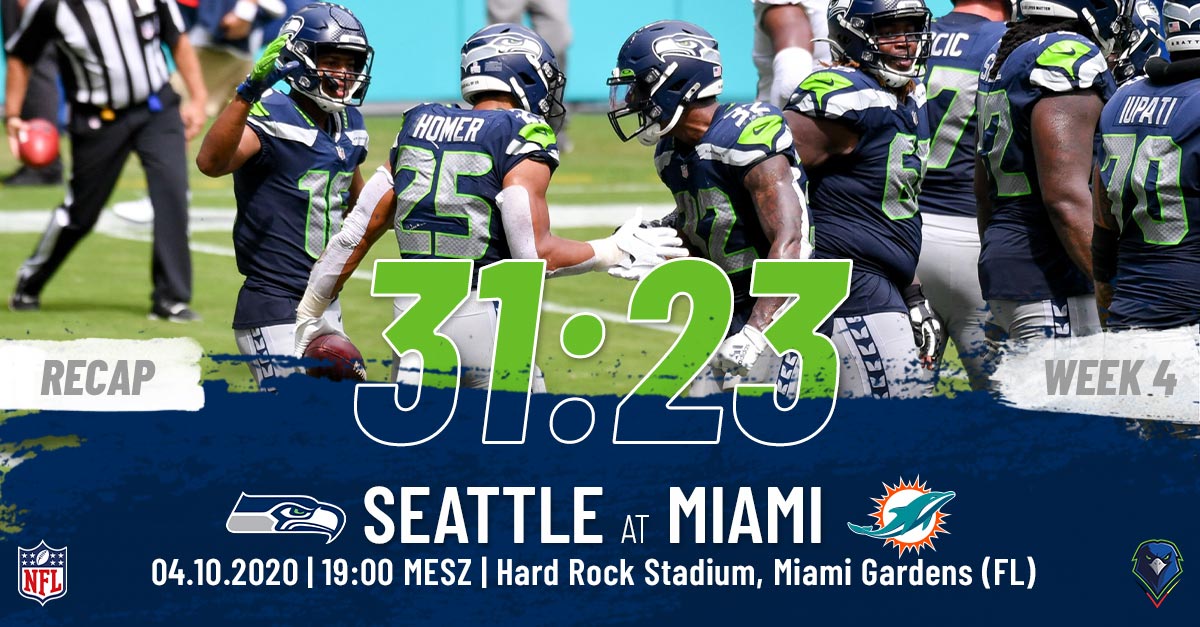 Recap: Regular Season 2020 (Week 4) – Seahawks @ Dolphins