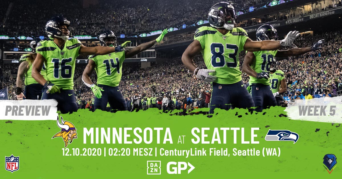 Preview: Regular Season 2020 (Week 5) – Vikings @ Seahawks
