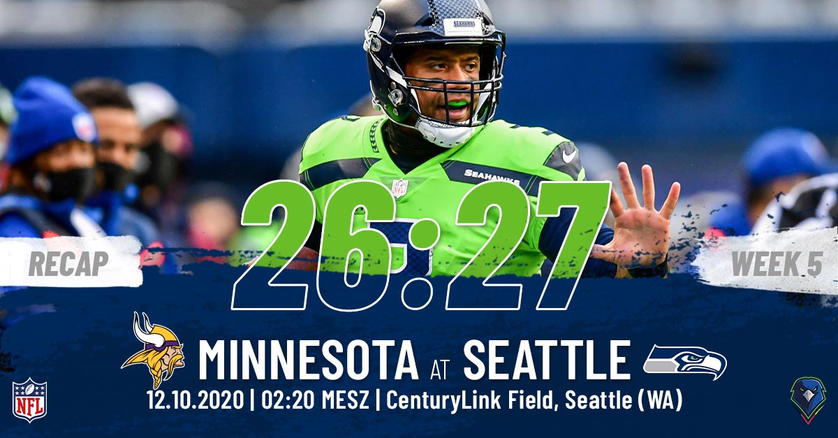 Recap: Regular Season 2020 (Week 5) – Vikings @ Seahawks
