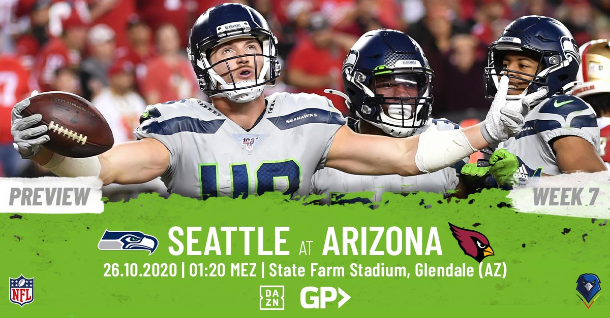 Preview: Regular Season 2020 (Week 7) – Seahawks @ Cardinals