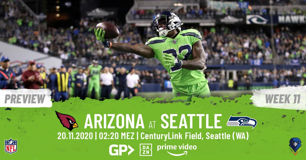 Preview: Regular Season 2020 (Week 11) – Cardinals @ Seahawks