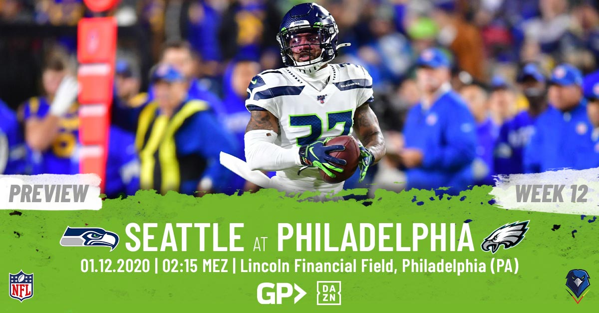 Preview: Regular Season 2020 (Week 12) – Seahawks @ Eagles
