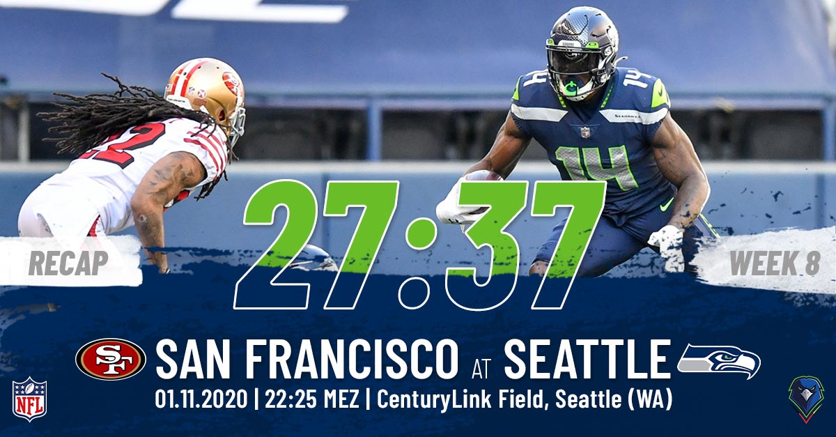 Recap: Regular Season 2020 (Week 8) – 49ers @ Seahawks