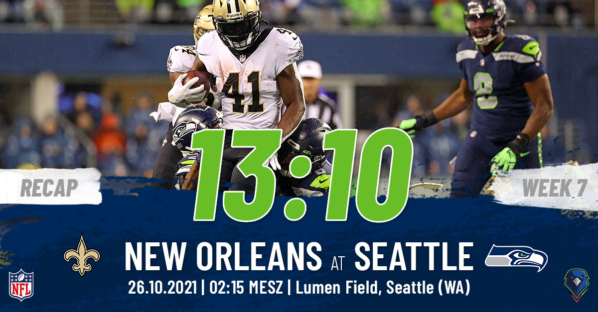 Recap: Regular Season 2021 (Week 7) – Saints @ Seahawks
