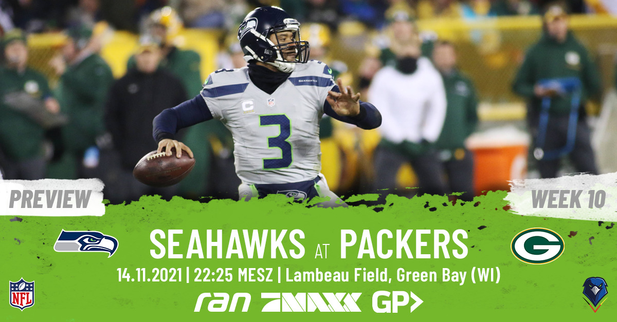 Preview: Regular Season 2021 (Week 10) – Seahawks @ Packers