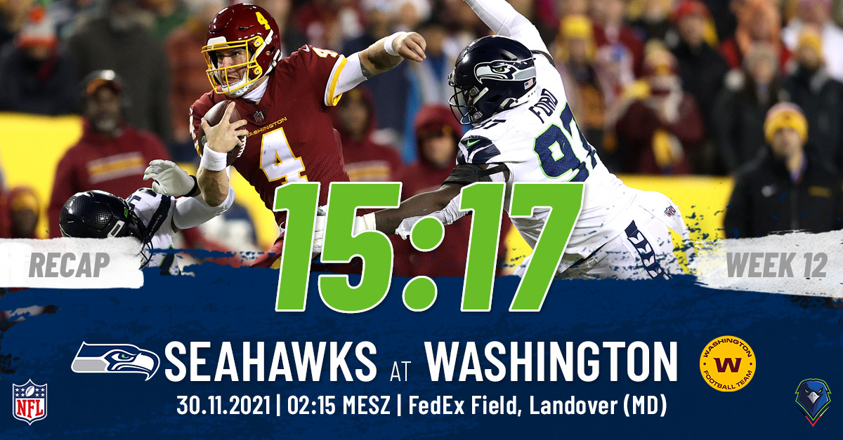 Recap: Regular Season 2021 (Week 12) – Seahawks @ Washington
