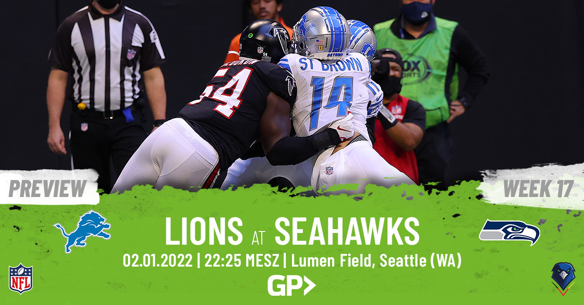 Preview: Regular Season 2021 (Week 17) – Lions @ Seahawks