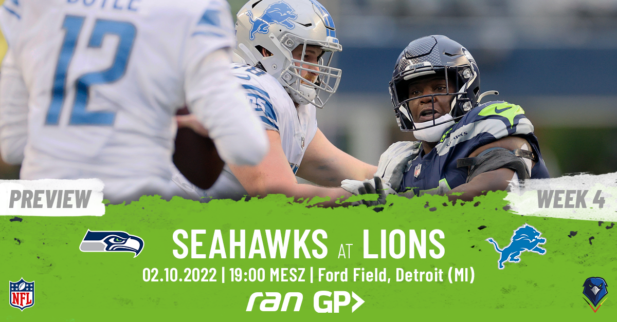 Preview: Regular Season 2022 (Week 4) – Seahawks @ Lions