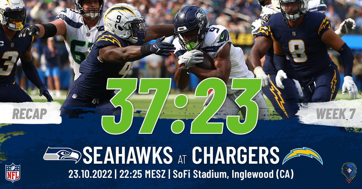 Recap: Regular Season 2022 (Week 7) – Seahawks @ Chargers