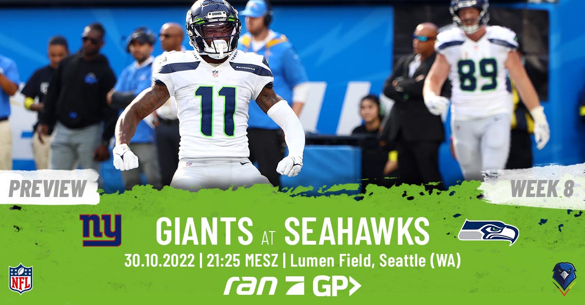 Preview: Regular Season 2022 (Week 8) – Giants @ Seahawks