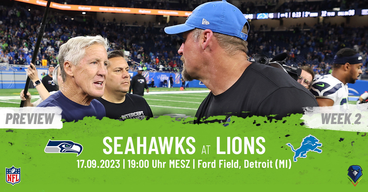 Preview: Regular Season 2023 (Week 2) – Seahawks @ Lions