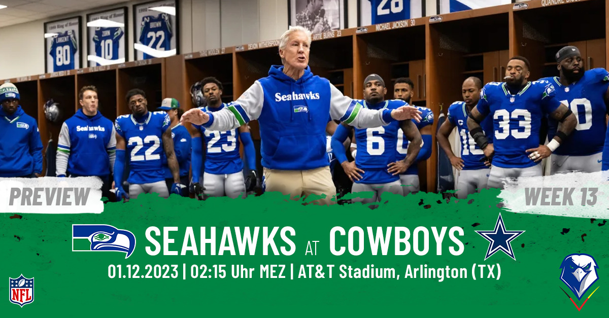 Preview: Regular Season 2023 (Week 13) – Seattle Seahawks @ Dallas Cowboys