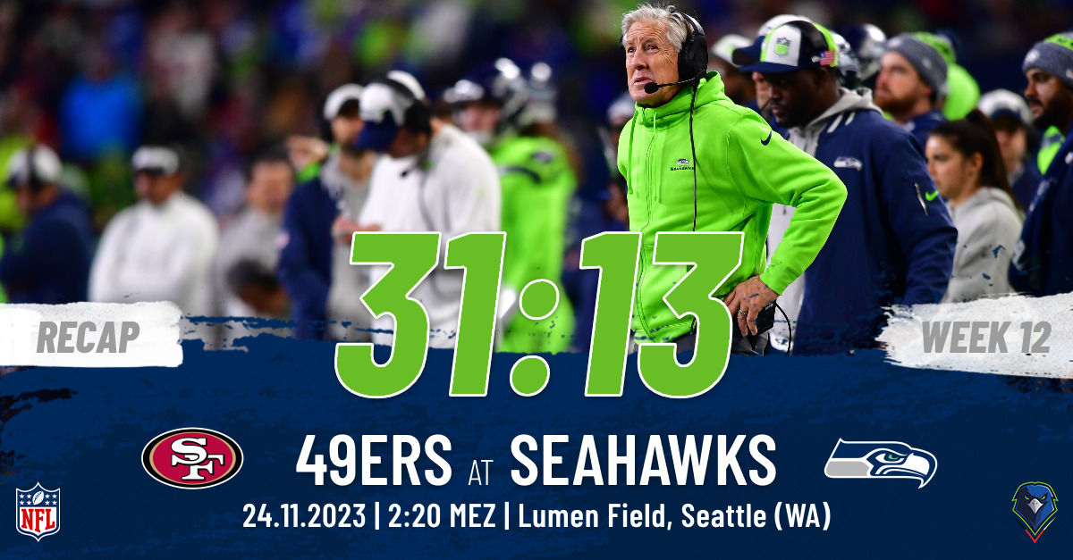 Recap: Regular Season 2023 (Week 12) – 49ers @ Seahawks