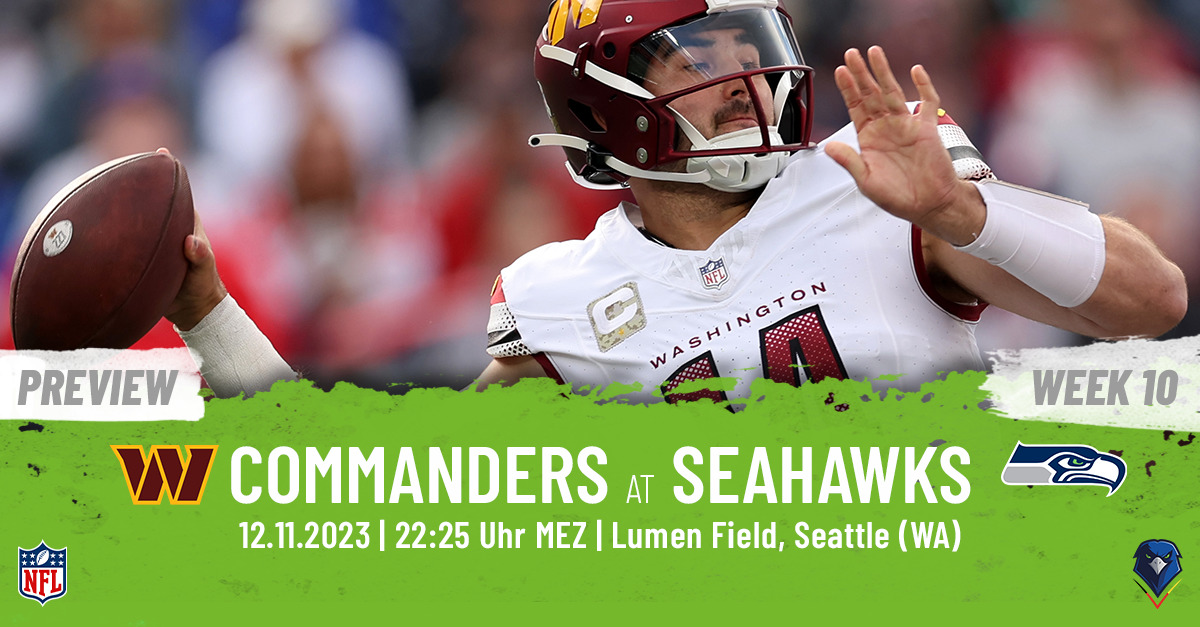 Preview: Regular Season 2023 (Week 10) – Seattle Seahawks vs. Washington Commanders