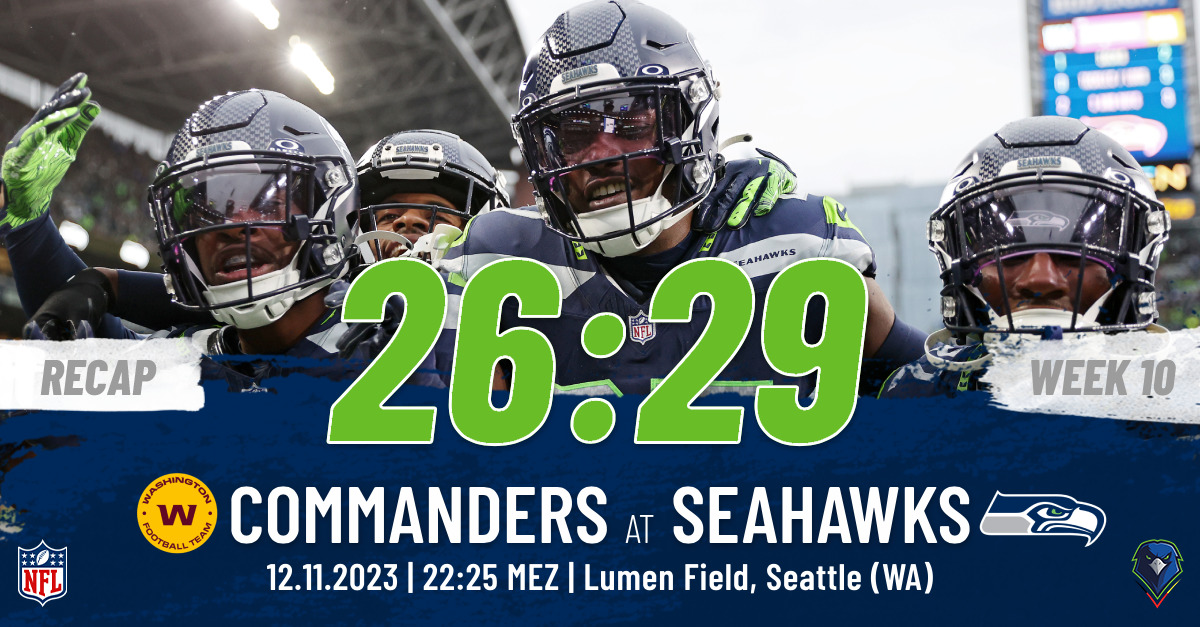 Recap: Regular Season 2023 (Week 10) – Seattle Seahawks vs. Washington Commanders