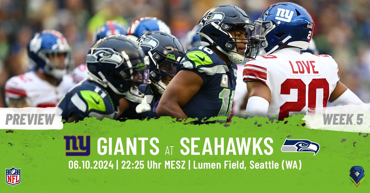 Preview: Regular Season 2024 (Week 5) – Giants @ Seahawks