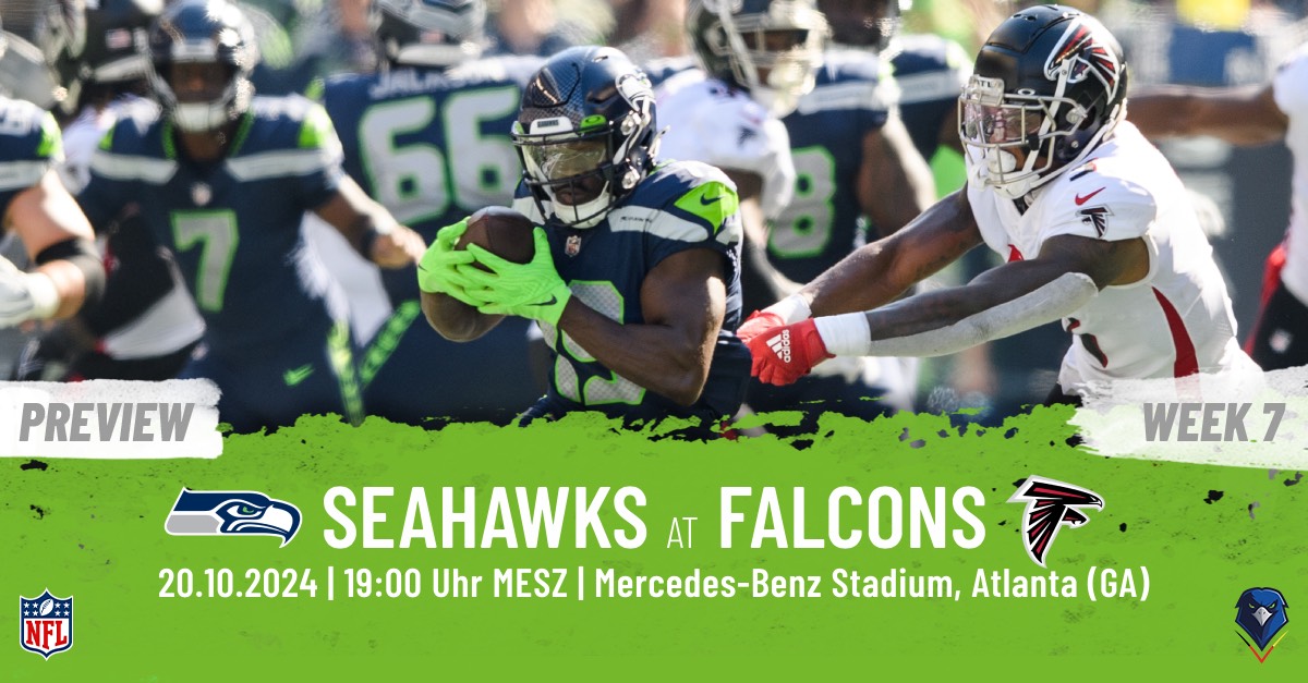 Preview: Regular Season 2024 (Week 7) – Seahawks @ Falcons
