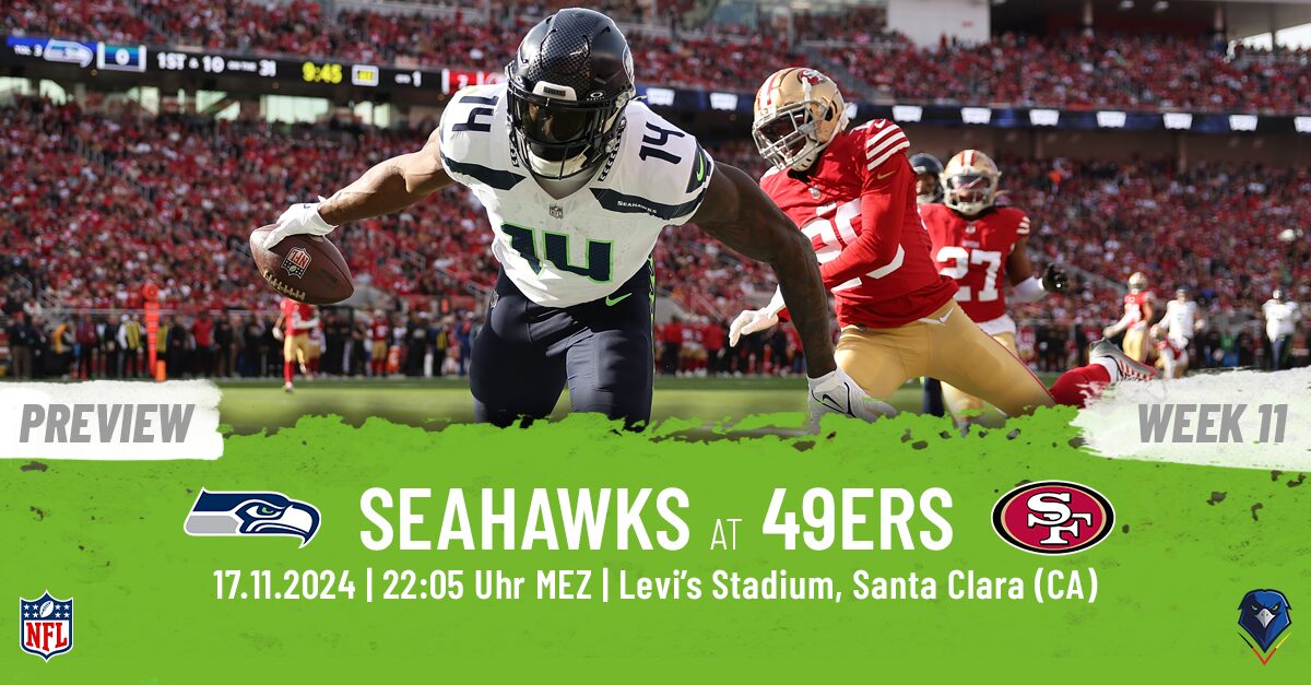 Preview: Regular Season 2024 (Week11) – Seahawks @ 49ers