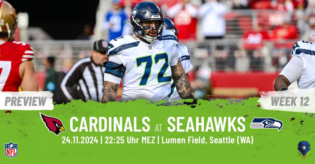 Preview: Regular Season 2024 (Week 12) – Cardinals @ Seahawks