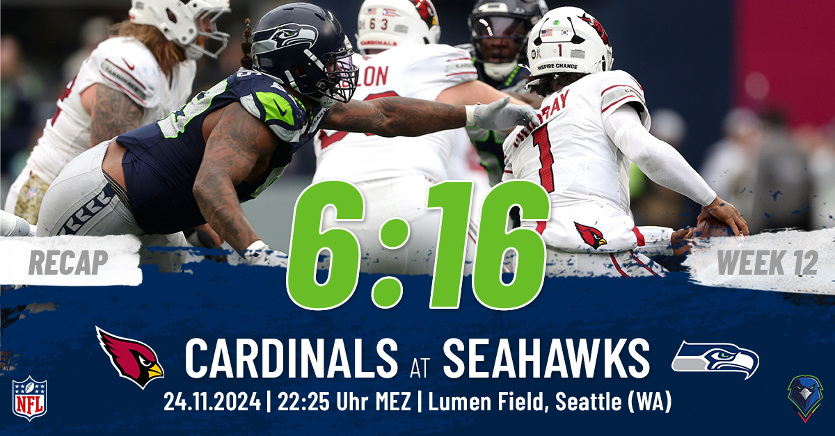 Recap: Regular Season 2024 (Week 12) – Cardinals @ Seahawks