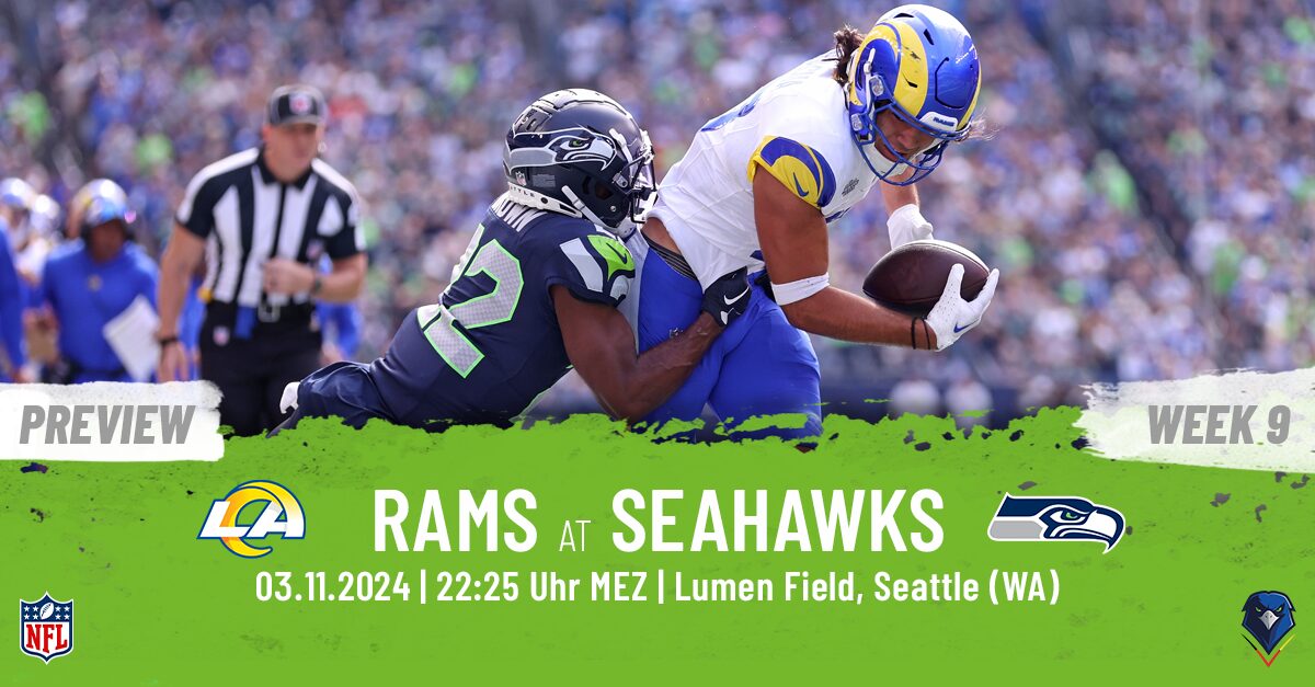 Preview: Regular Season 2024 (Week 9) – Rams @ Seahawks