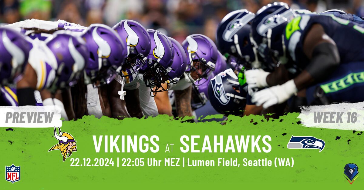 Preview: Regular Season 2024 (Week 16) – Vikings @ Seahawks