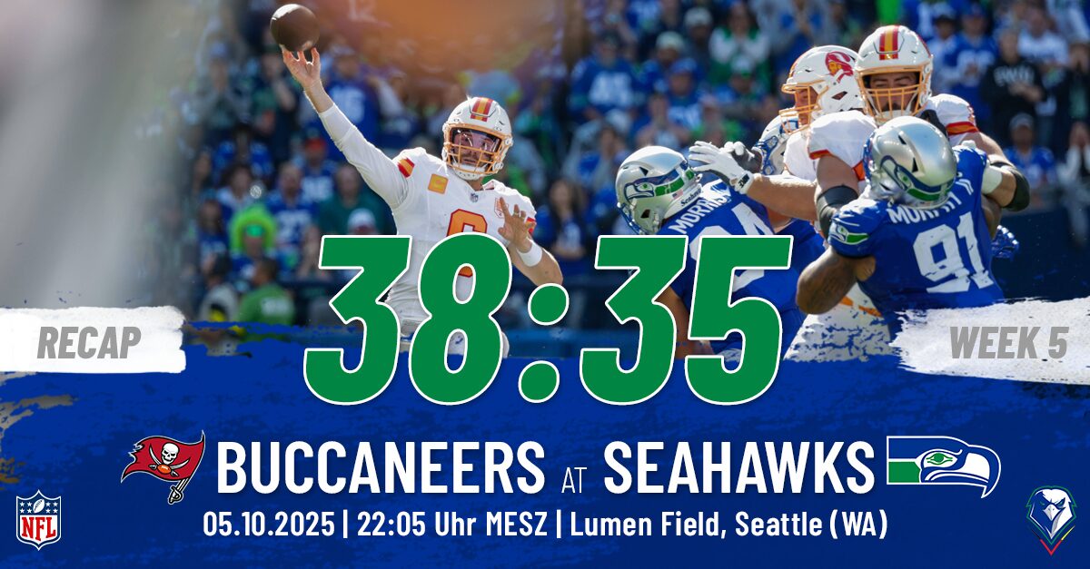 Recap: Regular Season 2025 (Week 5) – Buccaneers @ Seahawks