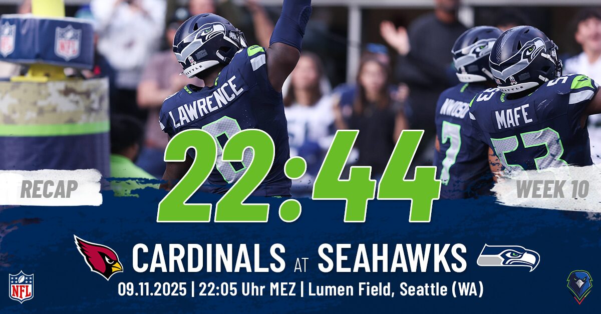 Recap: Regular Season 2025 (Week 10) – Cardinals @ Seahawks