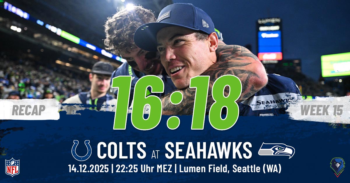 Recap: Regular Season 2025 (Week 15) – Colts @ Seahawks