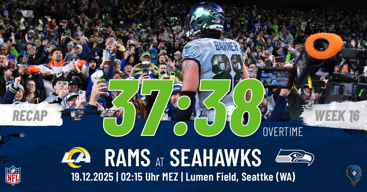 Recap: Regular Season 2025 (Week 16) – Rams @ Seahawks